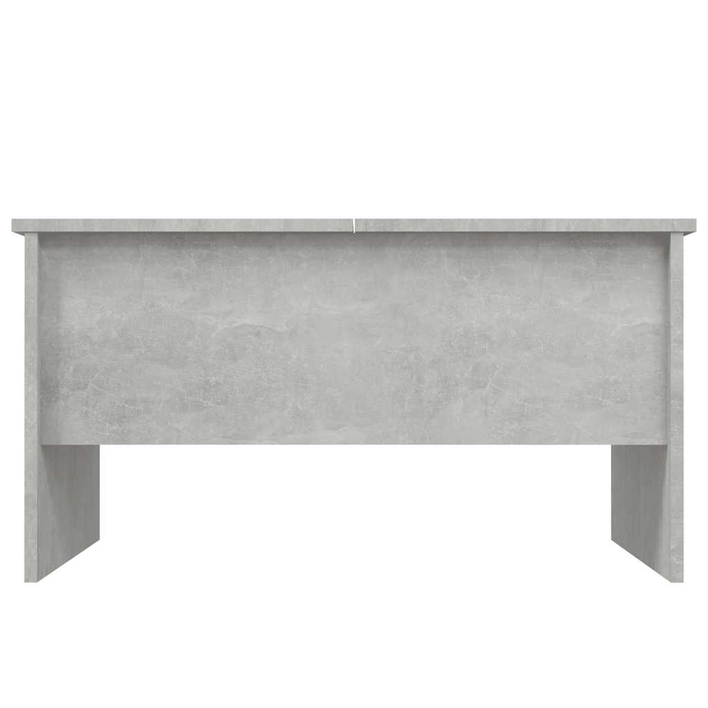 Mesa de centro 80x50x42,5 cm madeira processada cinza cimento
