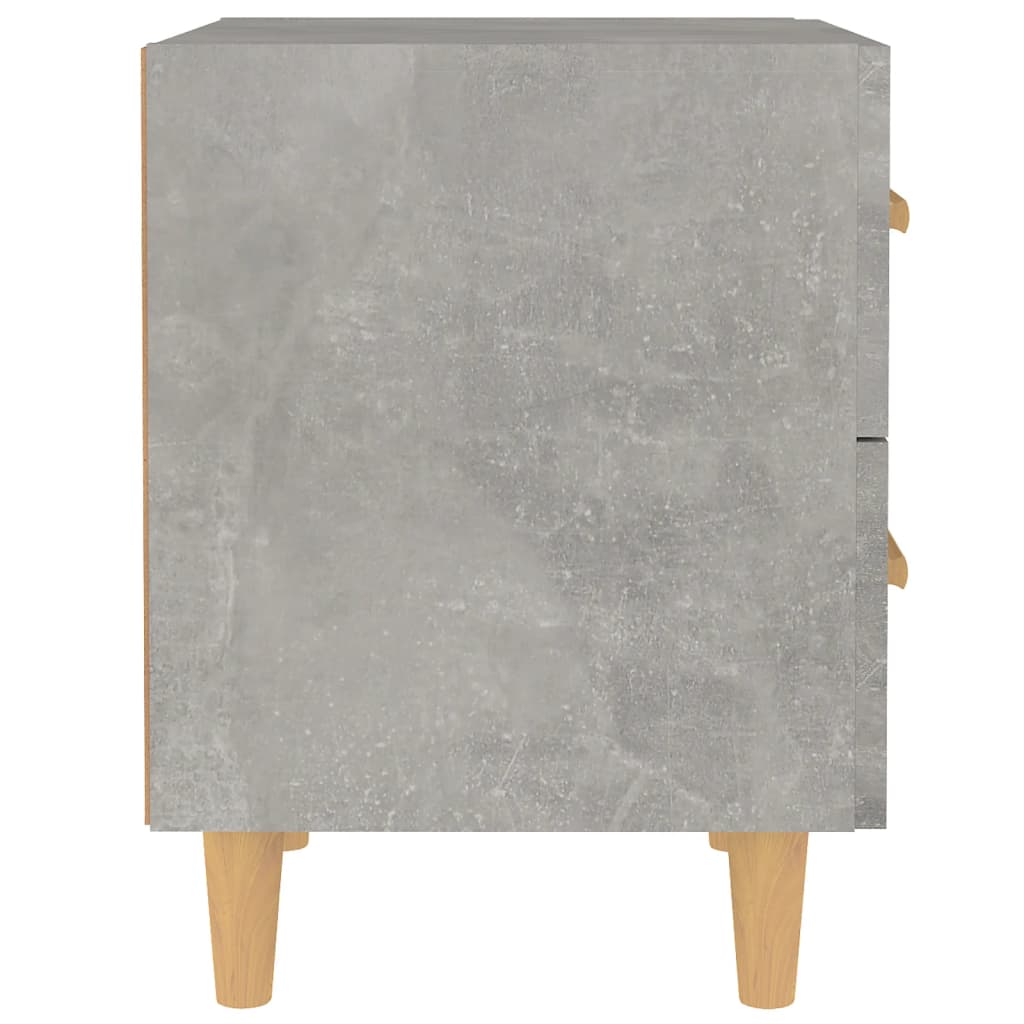 Mesas de cabeceira 2 pcs 40x35x47,5 cm cinzento cimento