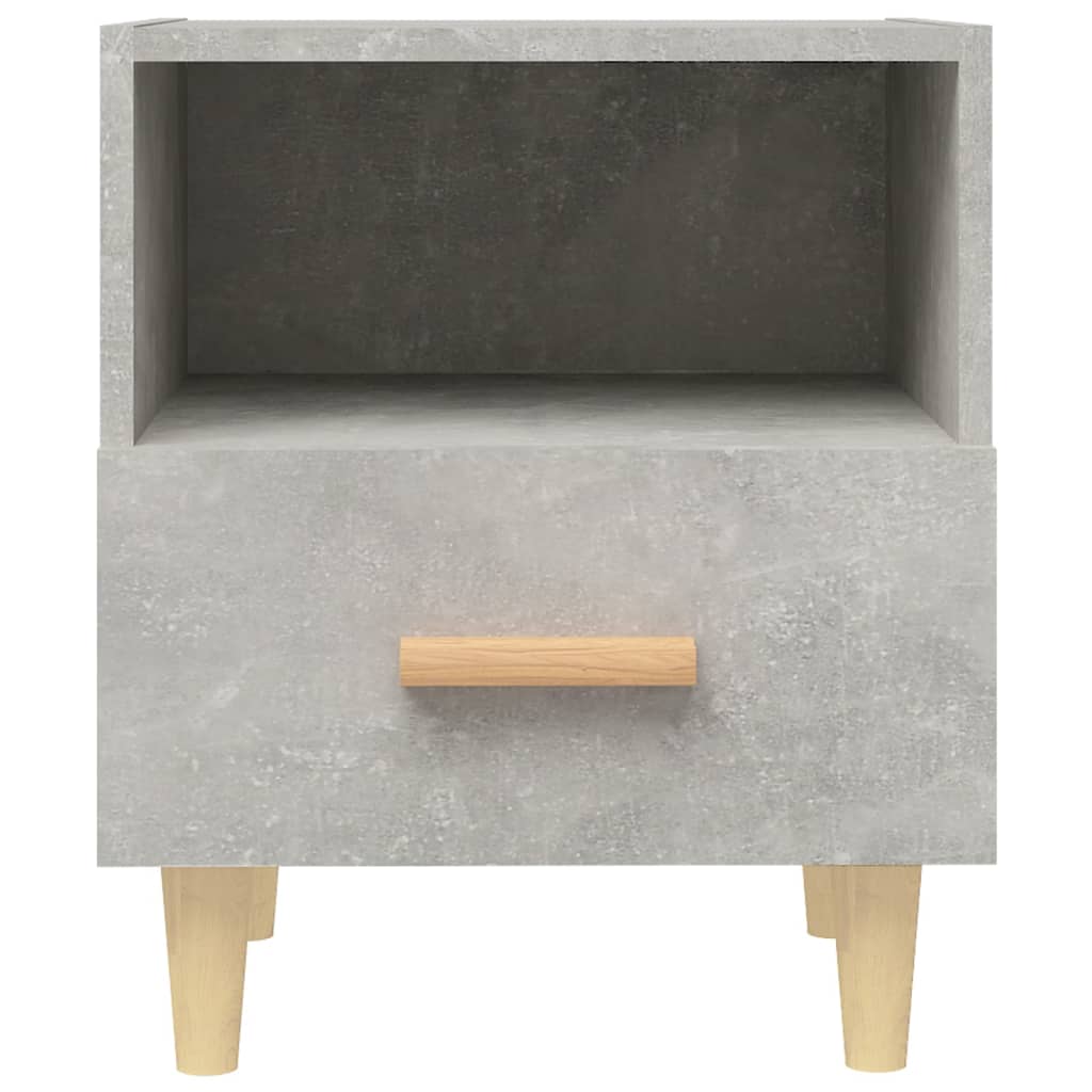 Mesas de cabeceira 2 pcs 40x35x47 cm cinzento cimento