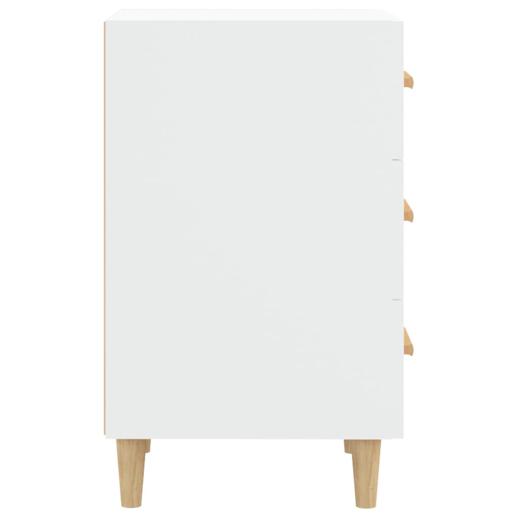Mesa de cabeceira 40x40x66 cm derivados de madeira branco