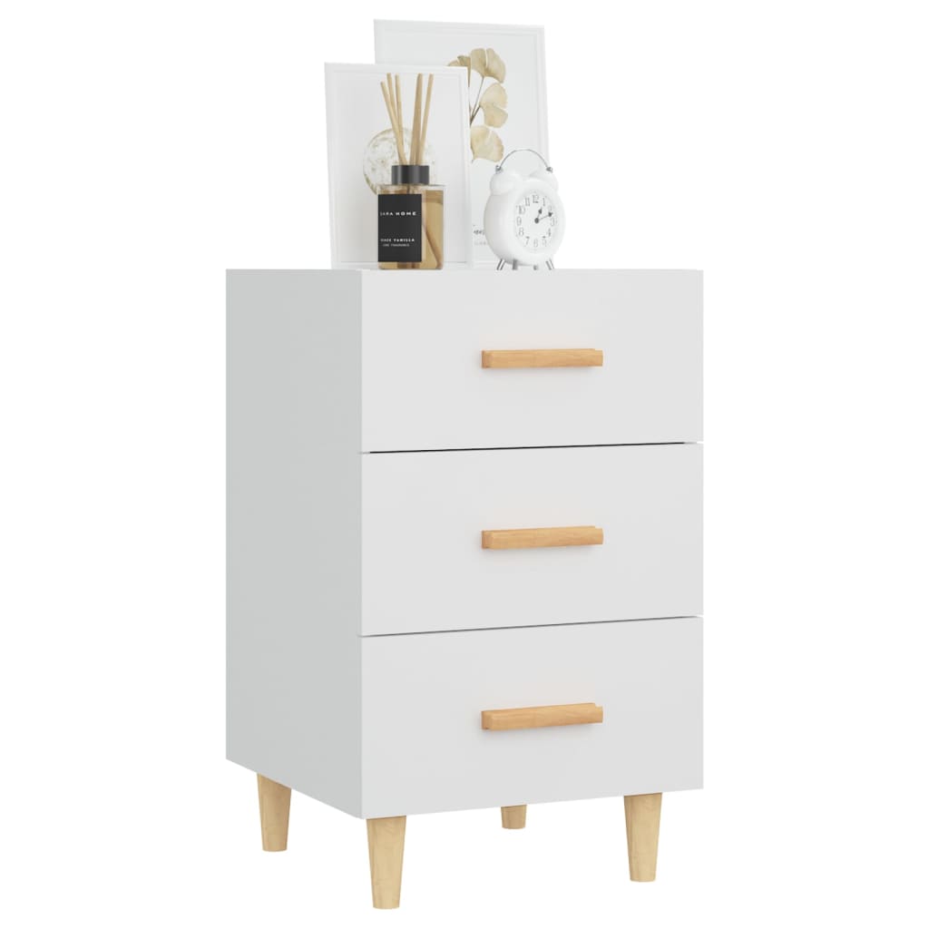 Mesa de cabeceira 40x40x66 cm derivados de madeira branco