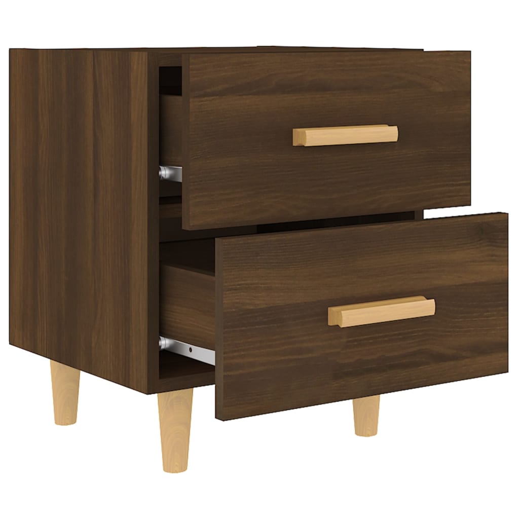 Mesas de cabeceira 2 pcs 40x35x47,5 cm carvalho castanho