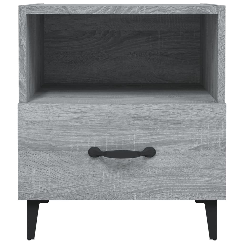 Mesa de cabeceira 2 pcs derivados de madeira cinzento sonoma