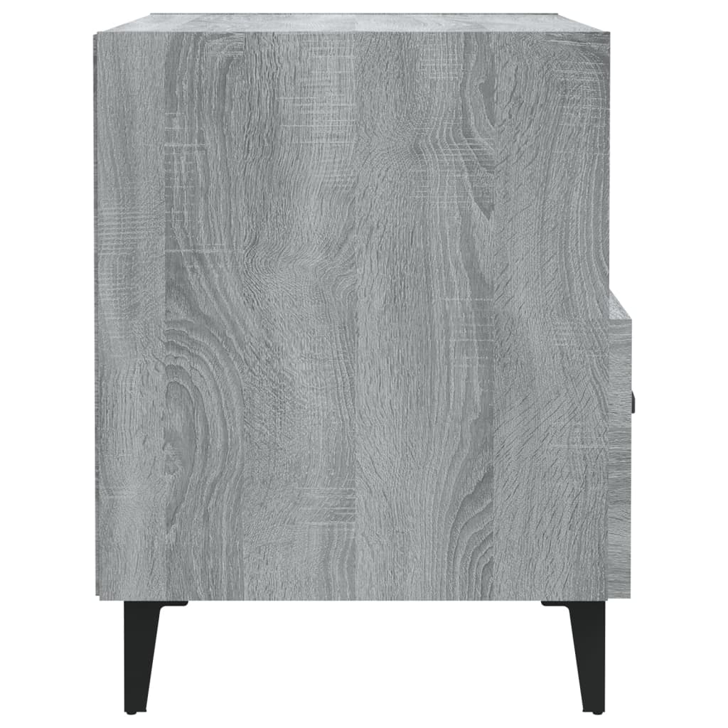 Mesa de cabeceira 2 pcs derivados de madeira cinzento sonoma