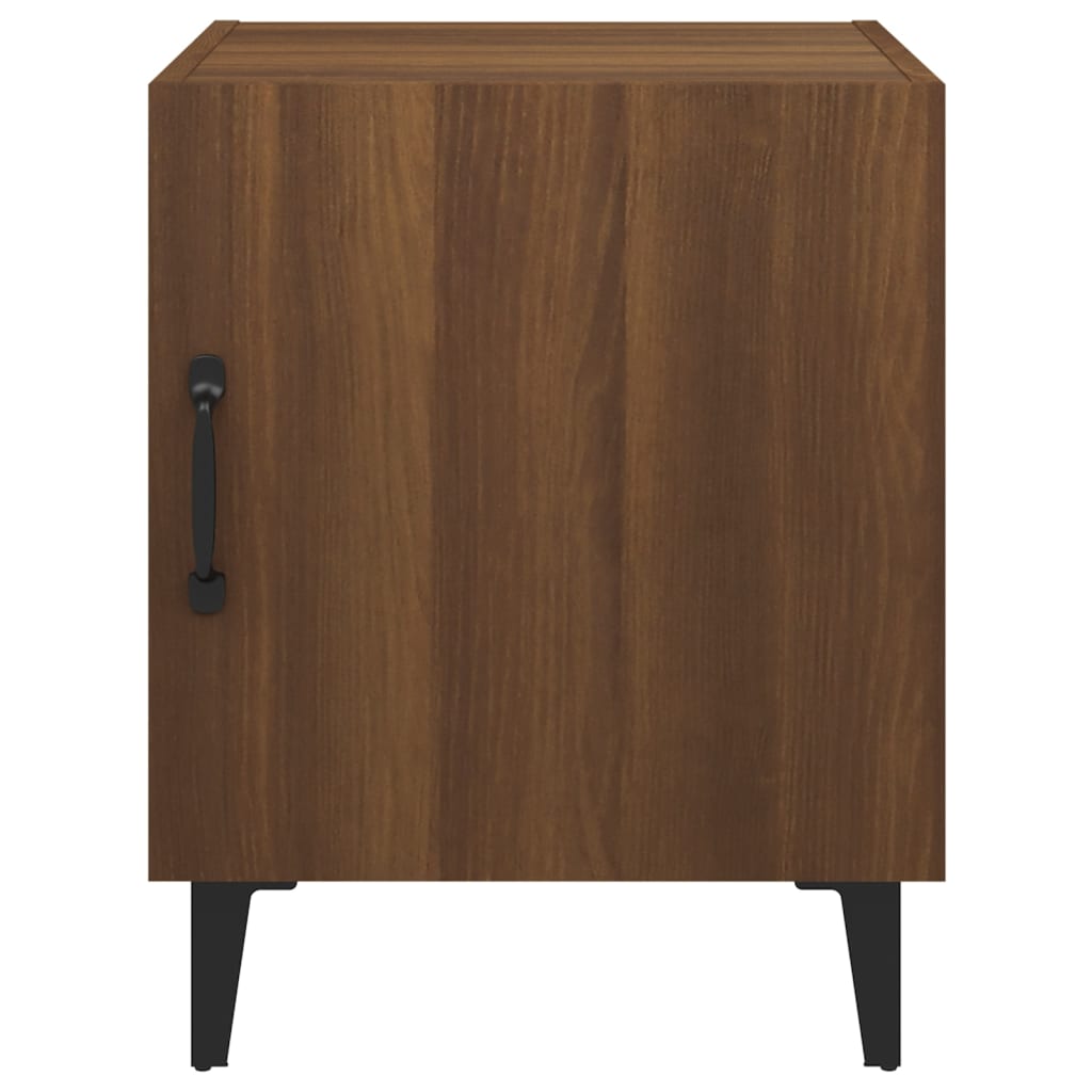 Mesa de cabeceira derivados de madeira carvalho castanho