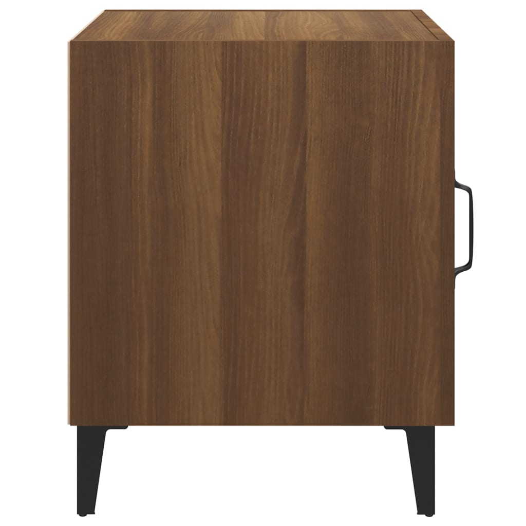 Mesa de cabeceira derivados de madeira carvalho castanho