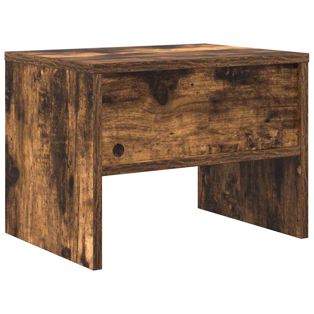 Mesa cabeceira 40x30x30 cm derivados de madeira carvalho fumado