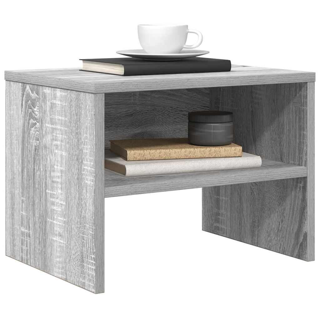 Mesa de cabeceira 40x30x30 cm madeira proc. sonoma cinzento