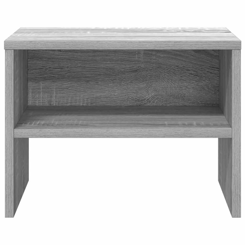 Mesa de cabeceira 40x30x30 cm madeira proc. sonoma cinzento