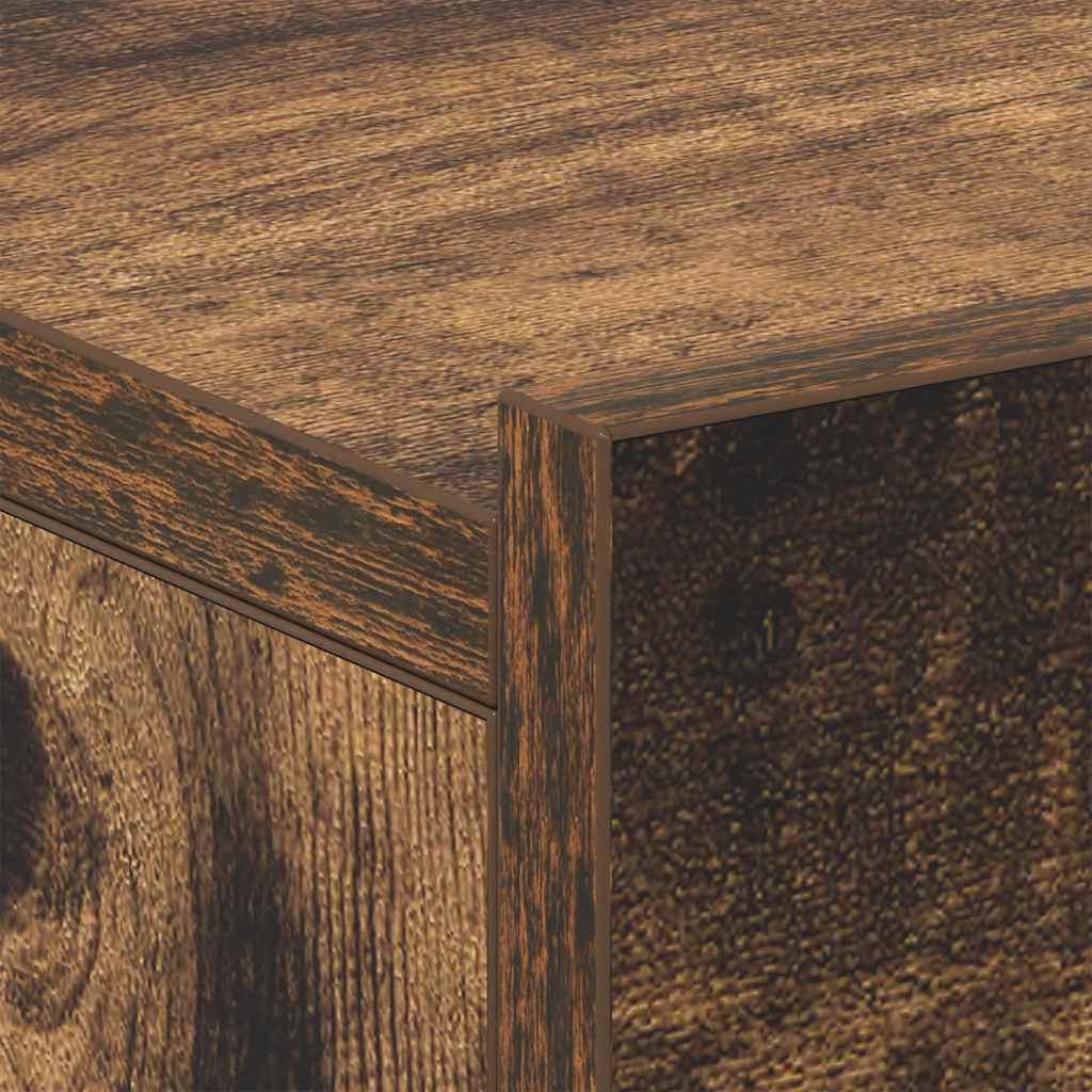 Mesas cabeceira susp. 2pcs 40x30x15 cm cor carvalho fumado