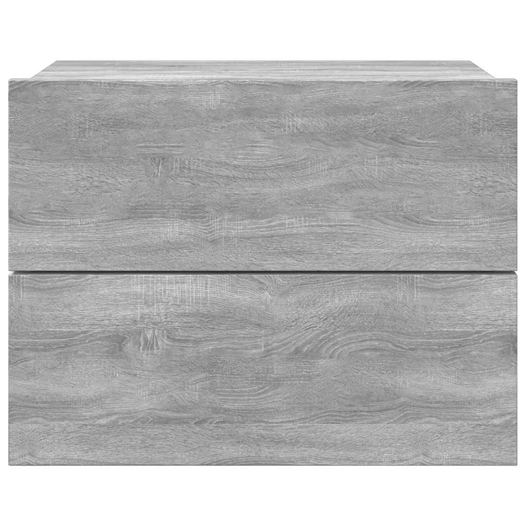 Mesa de cabeceira 40x30x30 cm madeira proc. sonoma cinzento