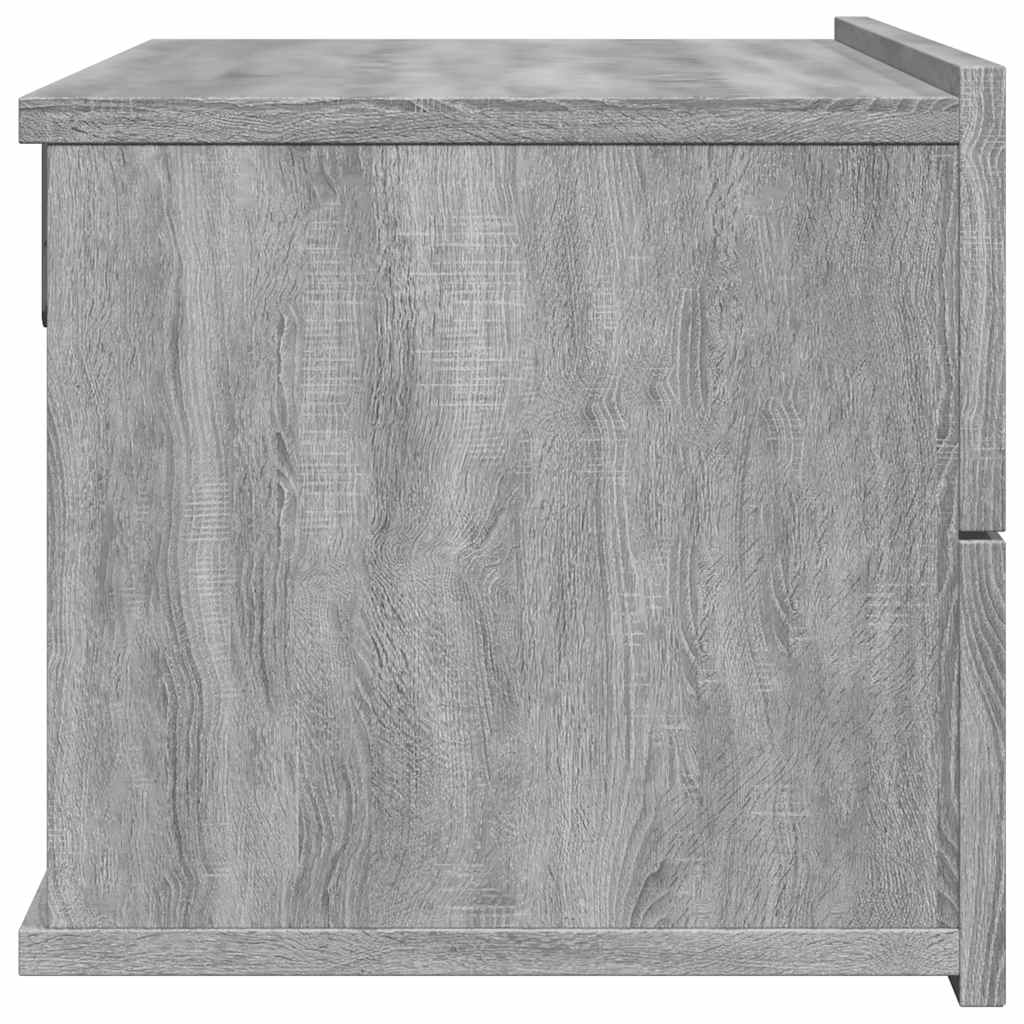 Mesa de cabeceira 40x30x30 cm madeira proc. sonoma cinzento