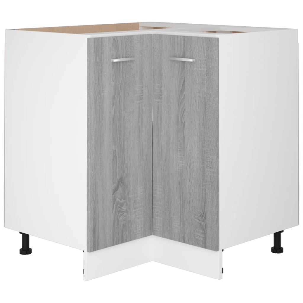 Armário cozinha “Lyon” 75,5x75,5x81,5cm sonoma cinza