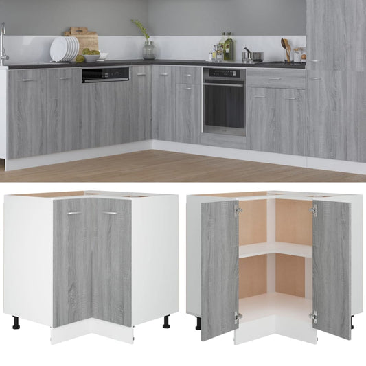 Armário cozinha “Lyon” 75,5x75,5x81,5cm sonoma cinza