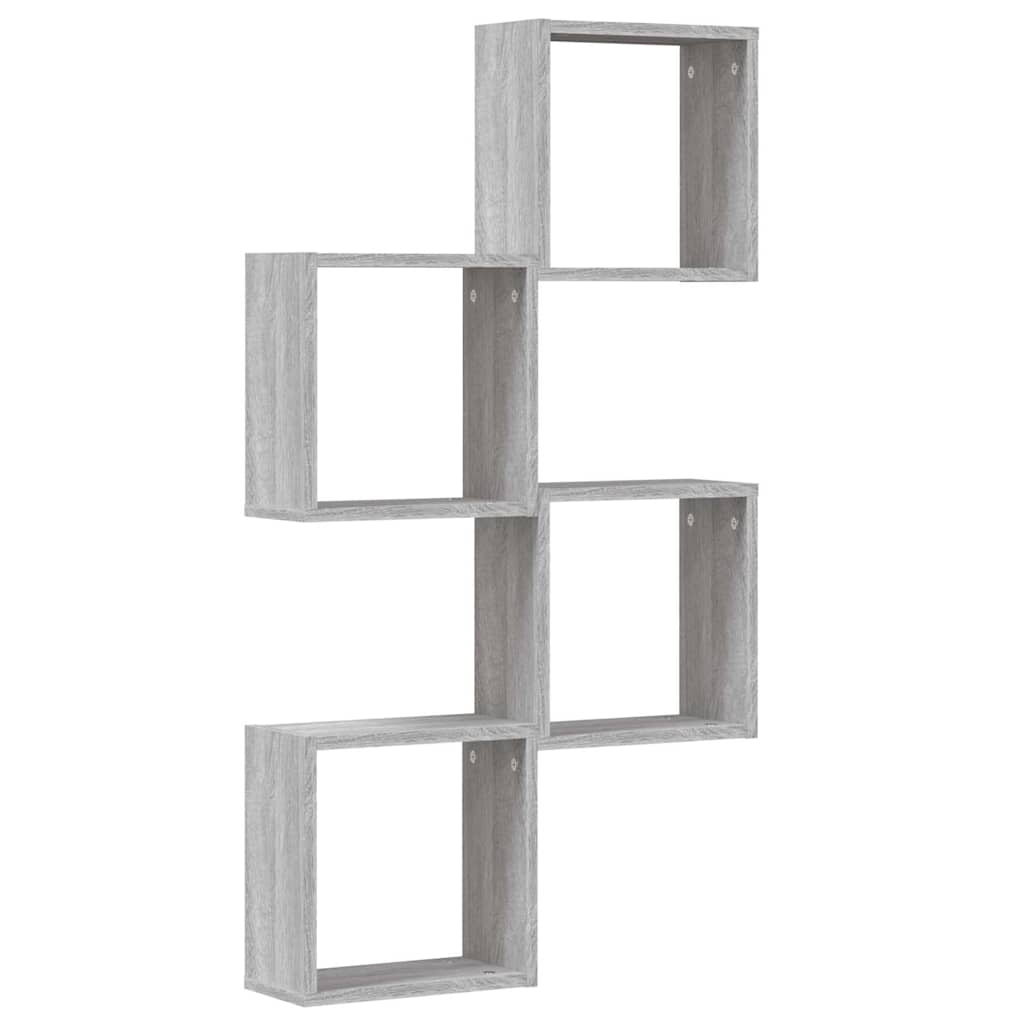 Prateleiras de parede forma de cubo 4 pcs 30x15x30 cm