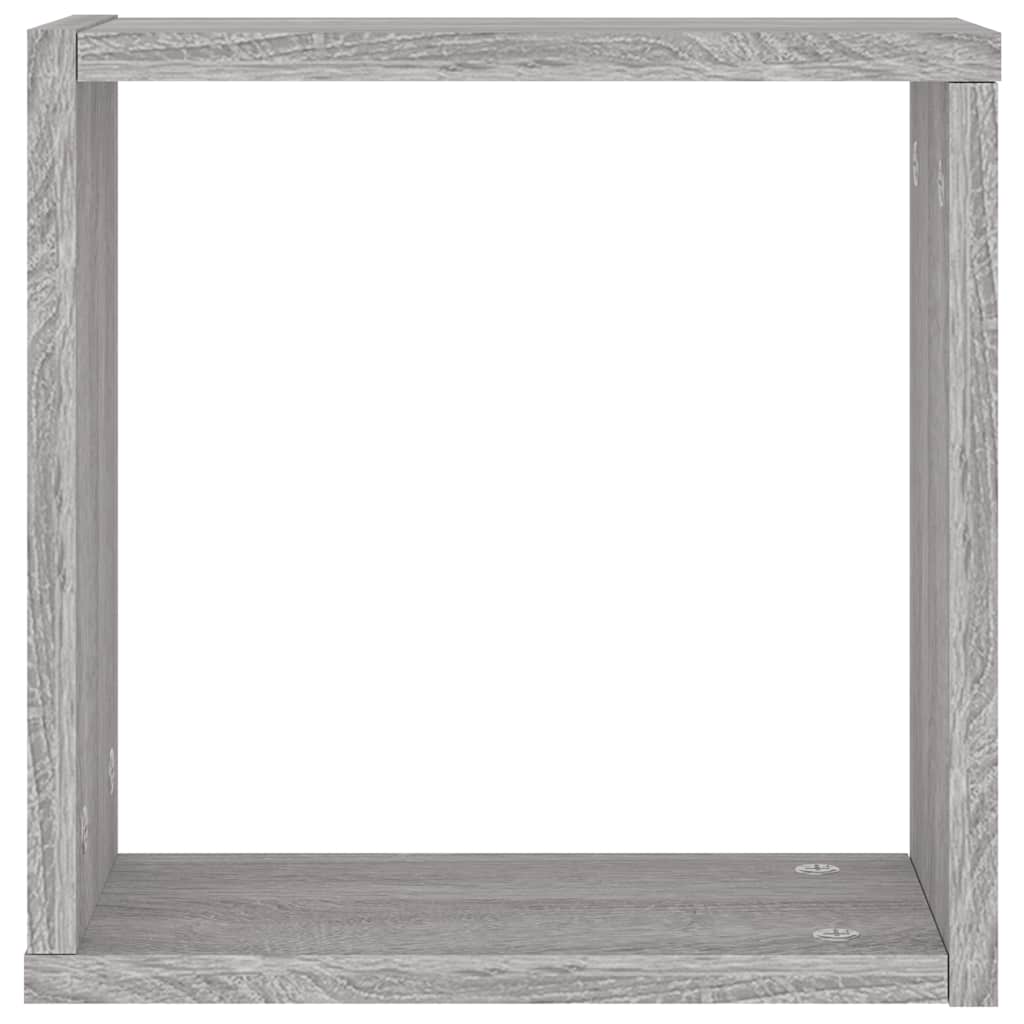 Prateleiras de parede forma de cubo 4 pcs 30x15x30 cm