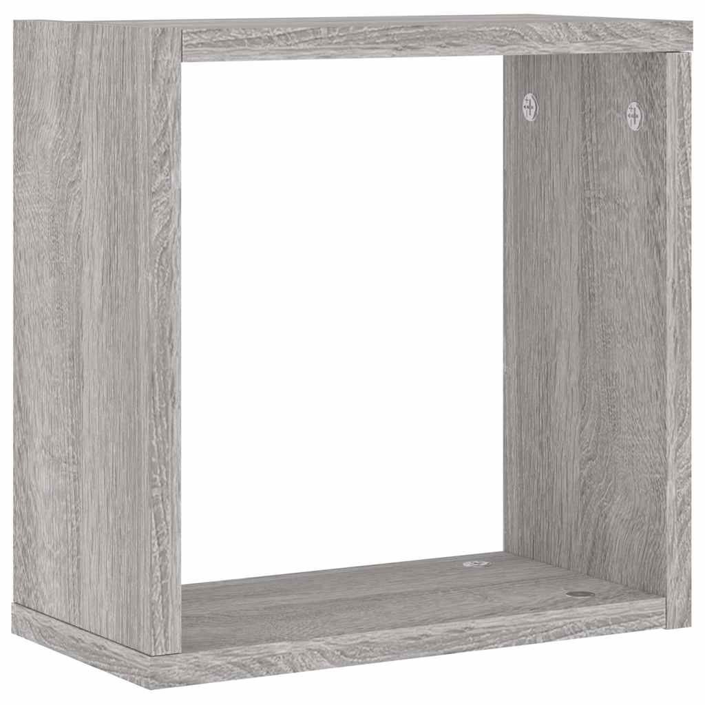 Prateleiras de parede forma de cubo 6 pcs 30x15x30 cm