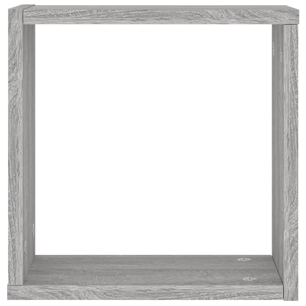 Prateleiras de parede forma de cubo 6 pcs 30x15x30 cm