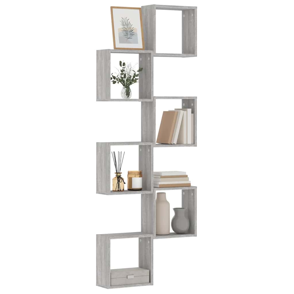 Prateleiras de parede forma de cubo 6 pcs 30x15x30 cm