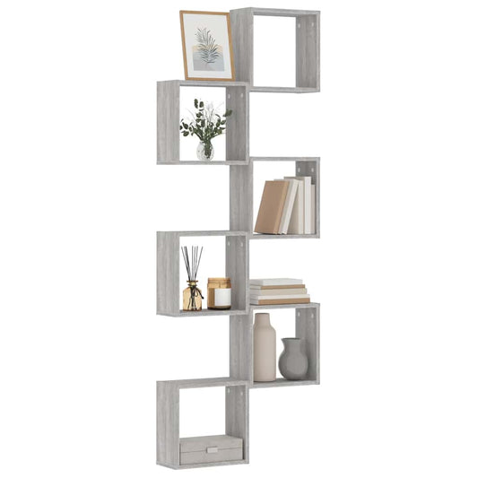 Prateleiras de parede forma de cubo 6 pcs 30x15x30 cm