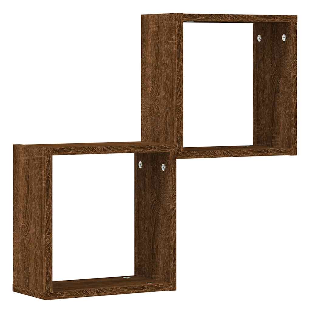 Prateleiras de parede em forma de cubo 2 pcs 30x15x30cm