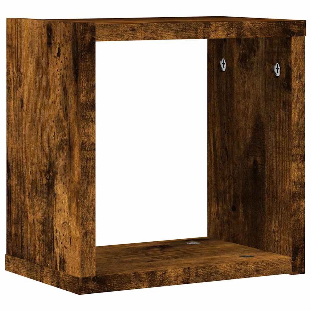 Prateleiras de Parede 2 pcs Castanho 26 x 15 x 26 cm