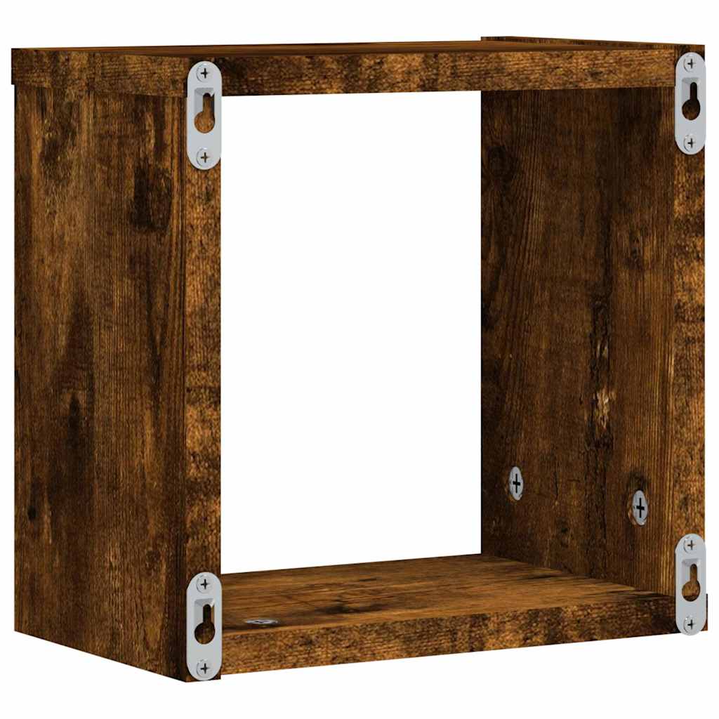 Prateleiras de Parede 2 pcs Castanho 26 x 15 x 26 cm
