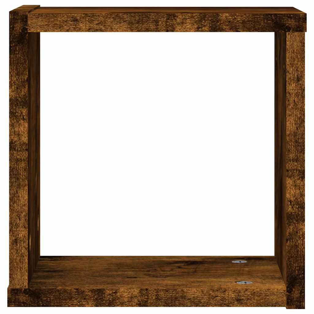 Prateleiras de Parede 2 pcs Castanho 26 x 15 x 26 cm