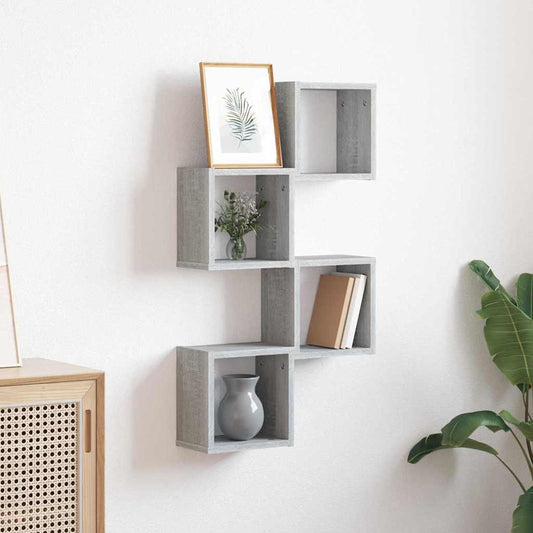 Prateleiras de Parede 4 pcs Cinzeto 26 x 15 x 26 cm