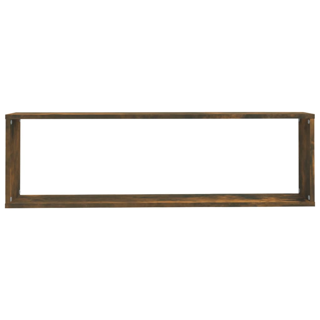 Prateleiras cubo 4 pcs 100x15x30 deriv. madeira carvalho fumado