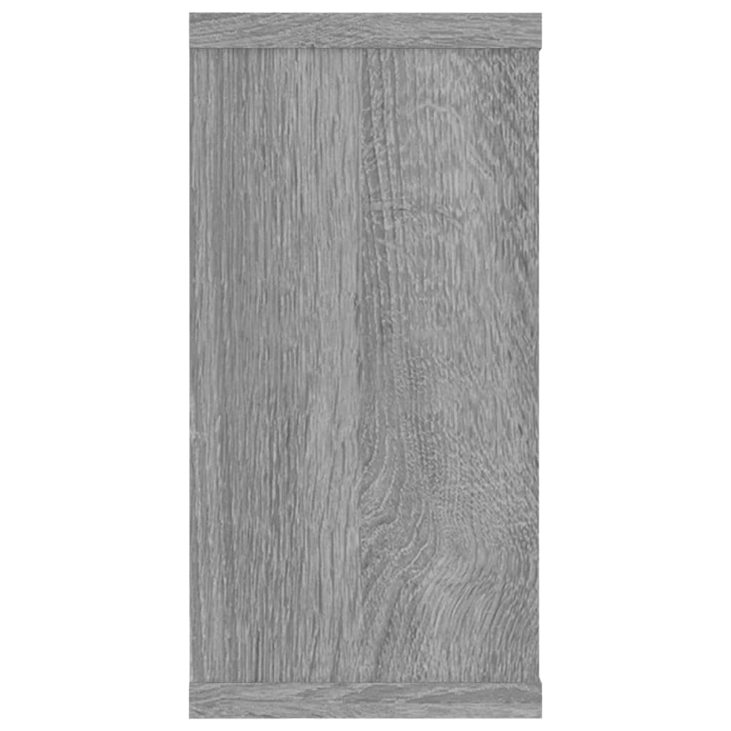 Prateleiras cubo 2 pcs 100x15x30 cm deriv. madeira cinza sonoma