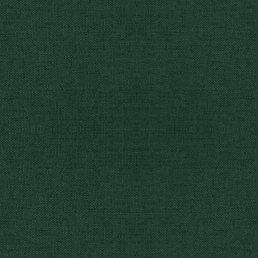Cadeiras de jantar giratórias 2 pcs tecido verde-escuro