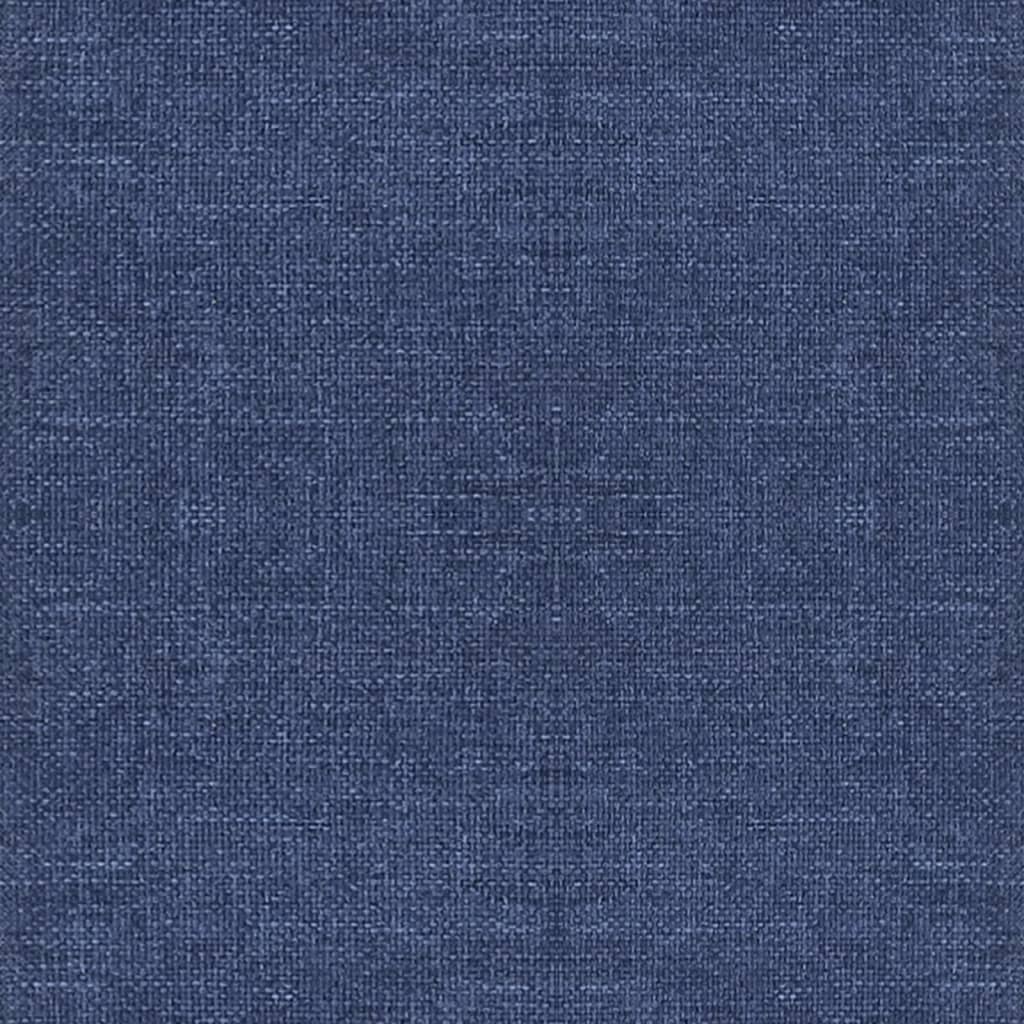 Cadeiras de jantar giratórias 2 pcs tecido azul