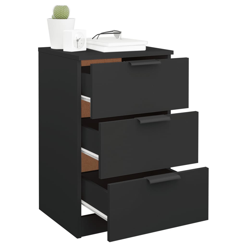 Mesas de cabeceira 2 pcs 40x36x65 cm branco