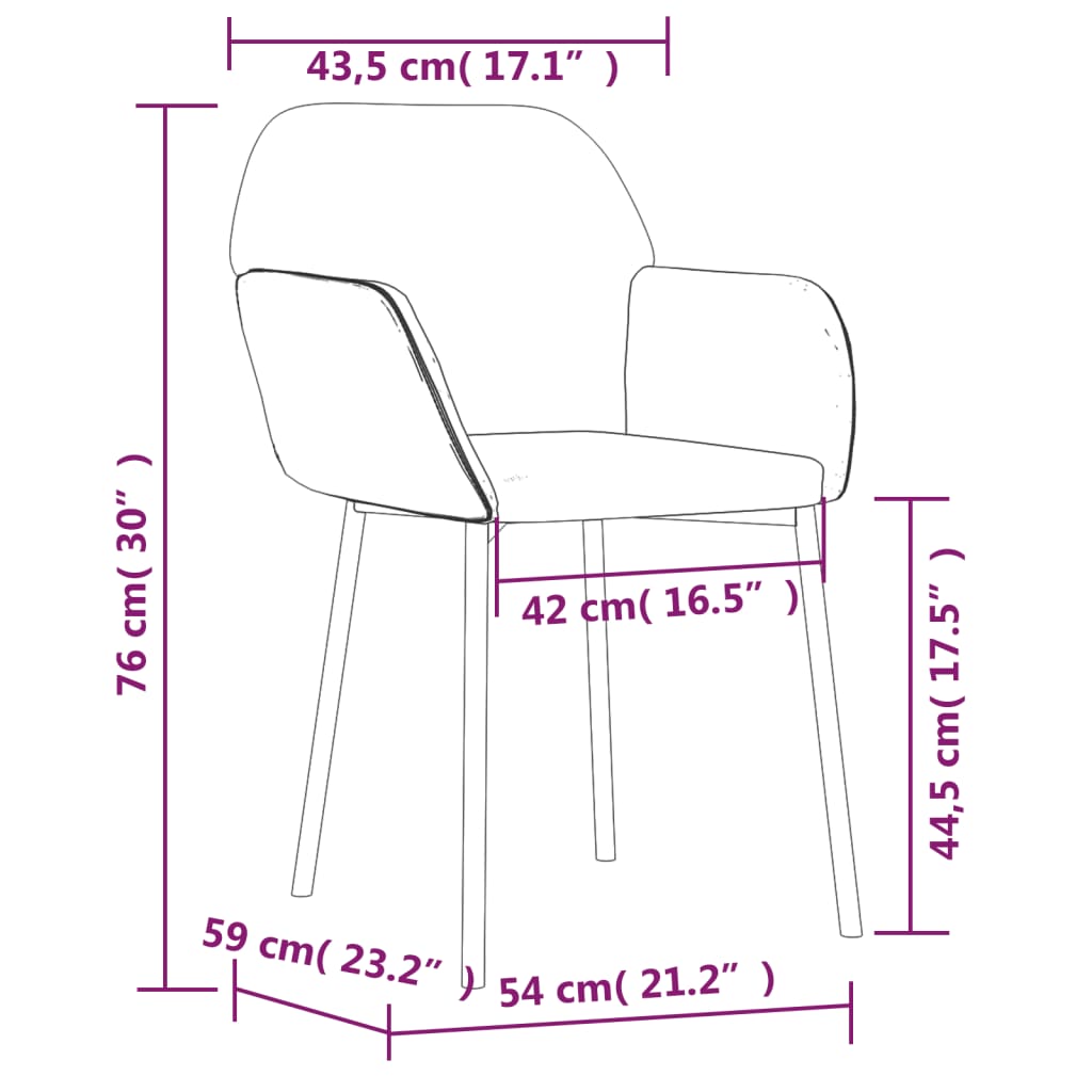 Cadeiras de jantar 2 pcs veludo vermelho tinto