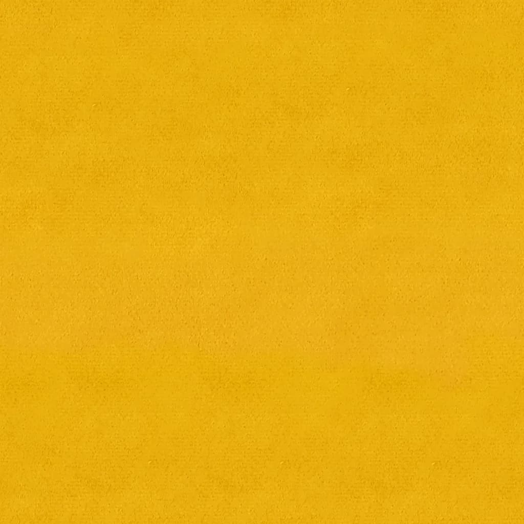 Cadeiras de jantar 2 pcs veludo amarelo