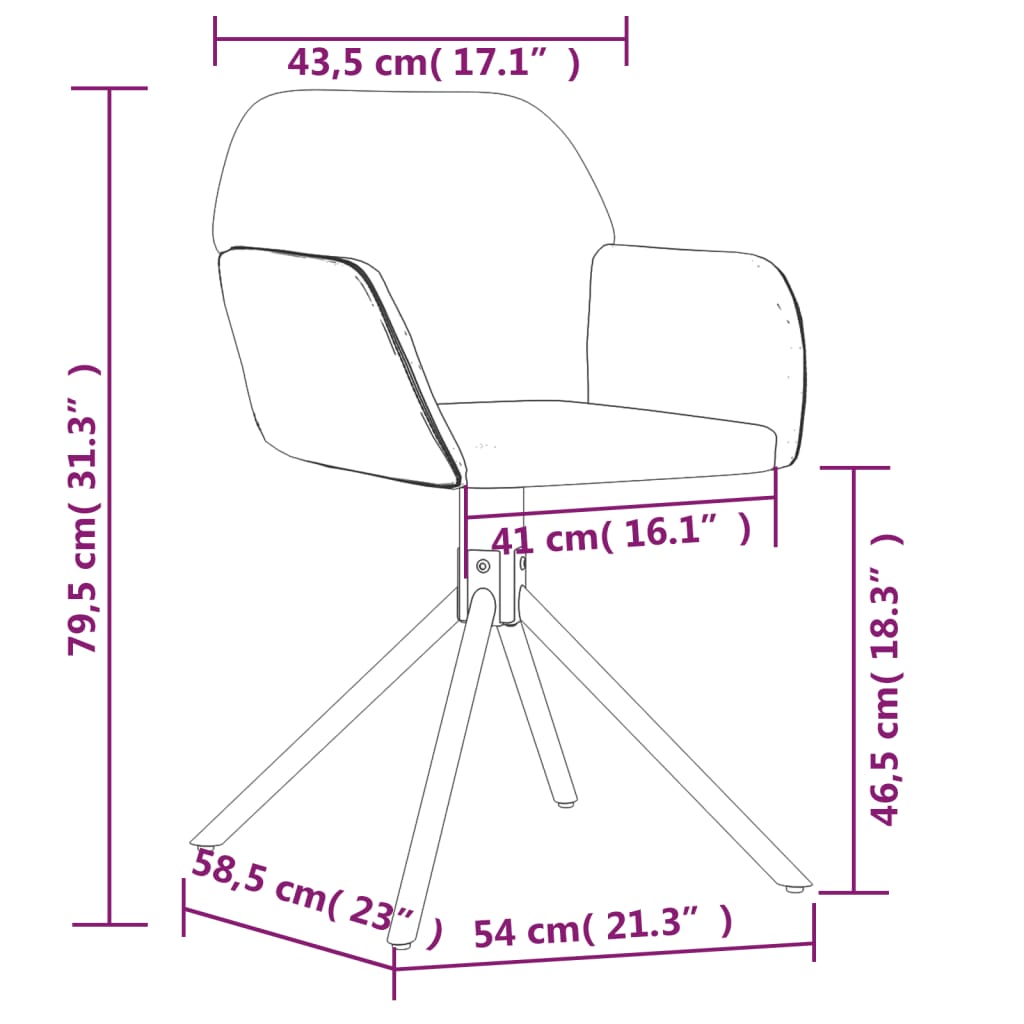 Cadeiras de jantar giratórias 2 pcs veludo cinzento-claro