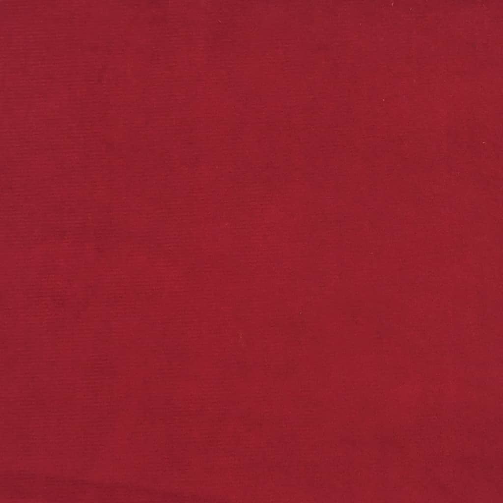 Cadeiras de jantar 2 pcs veludo vermelho tinto