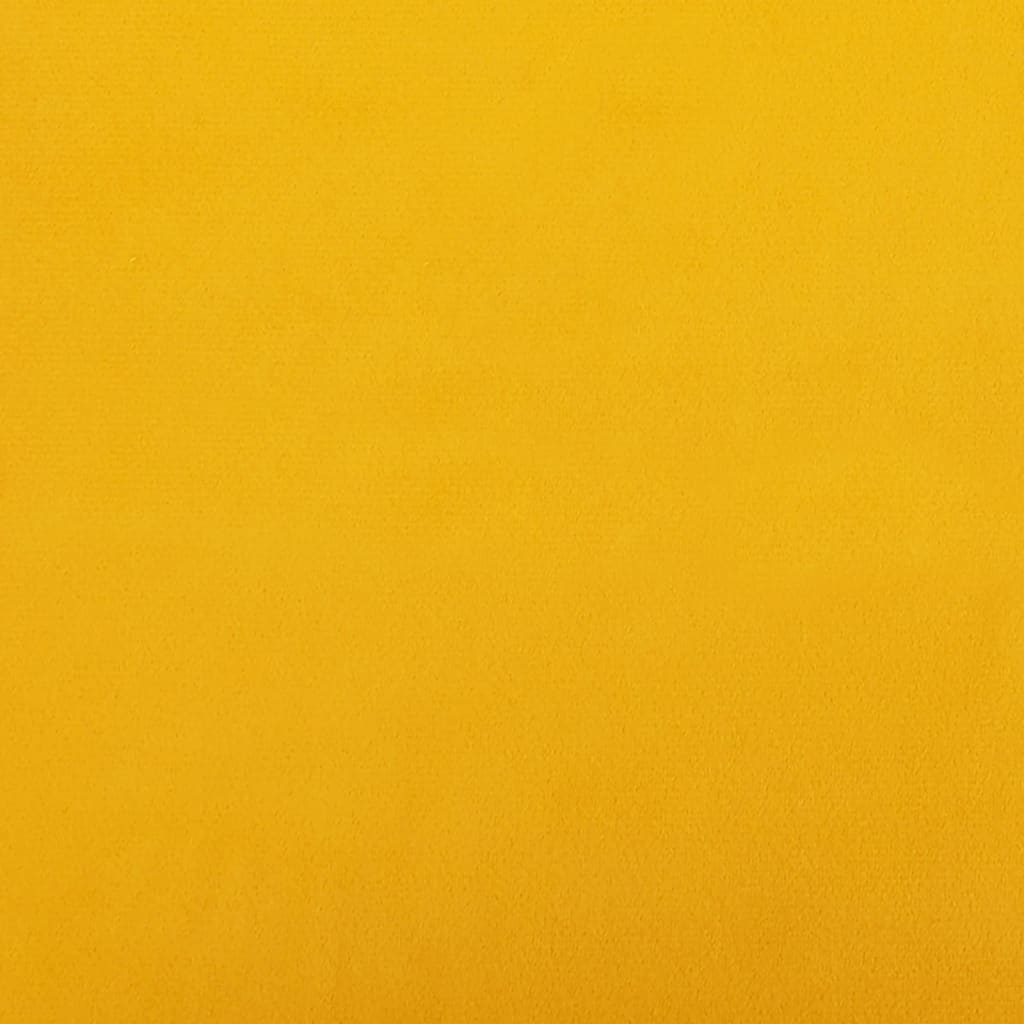 Cadeiras de jantar 2 pcs veludo amarelo