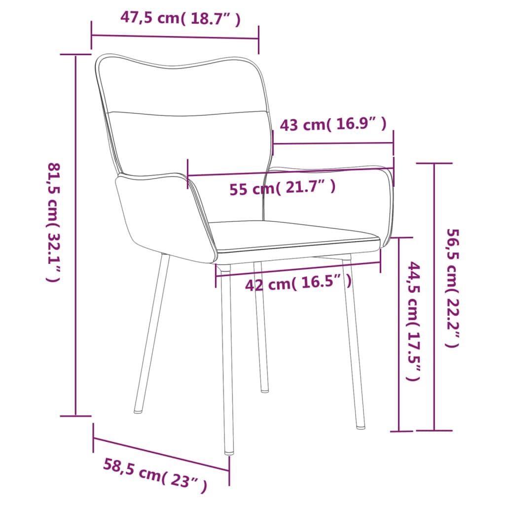 Cadeiras de jantar 2 pcs veludo cinzento-claro