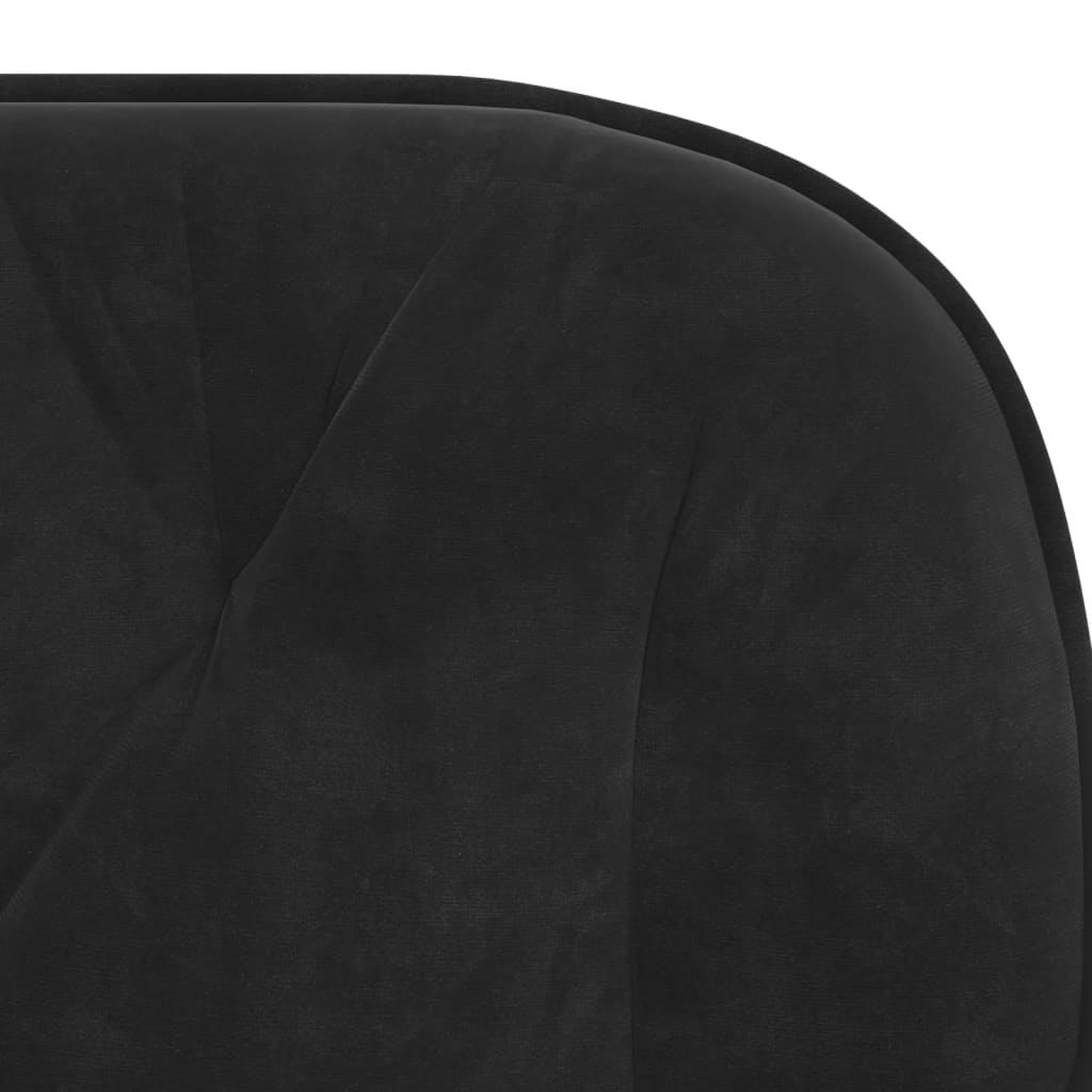 Cadeiras de jantar 2 pcs veludo preto