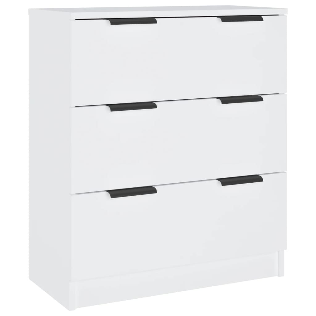 3 pcs aparadores derivados de madeira branco