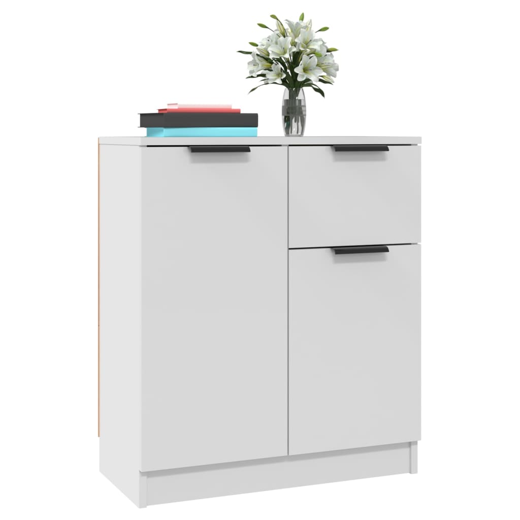 Aparadores 2 pcs 60x30x70 cm derivados de madeira branco