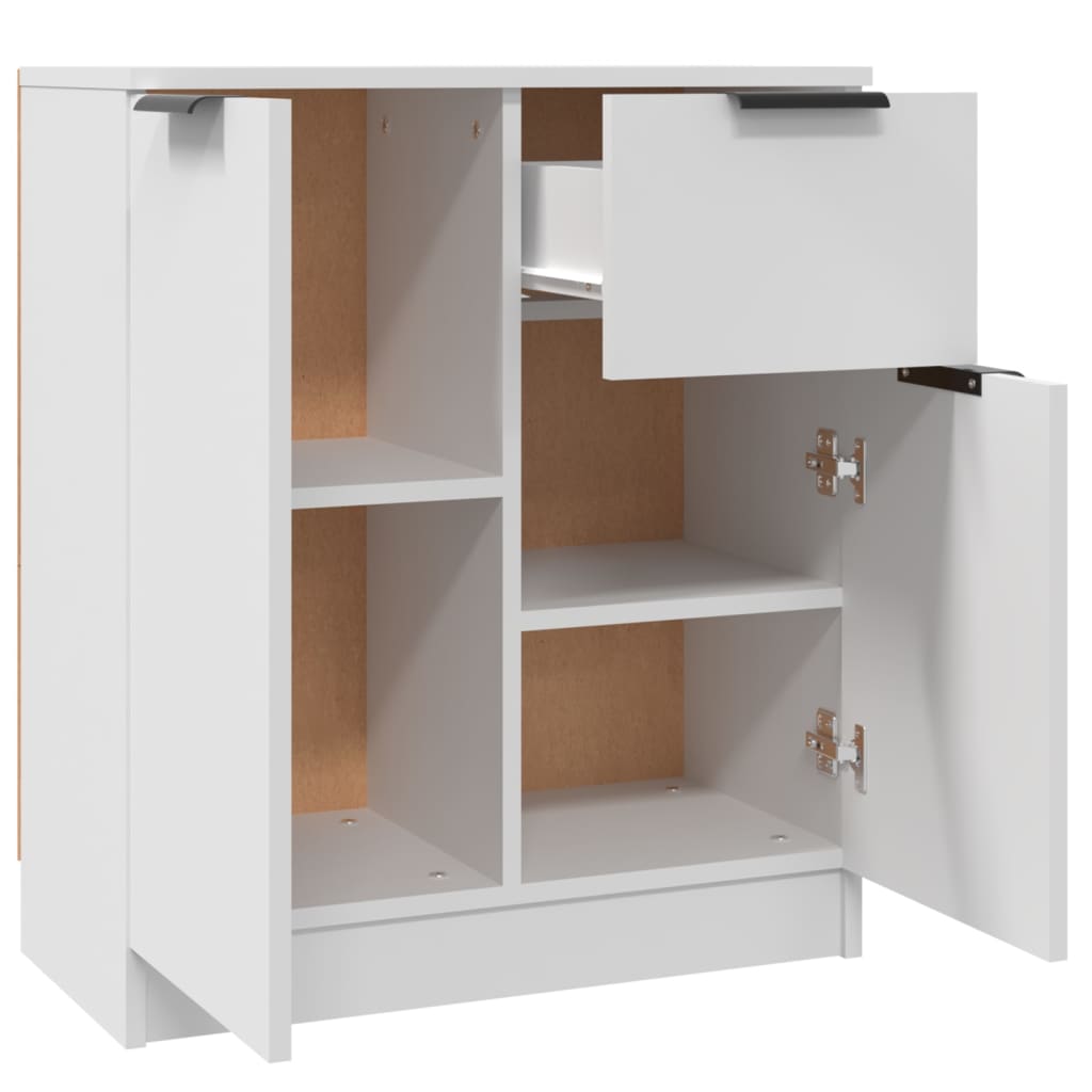 Aparadores 2 pcs 60x30x70 cm derivados de madeira branco