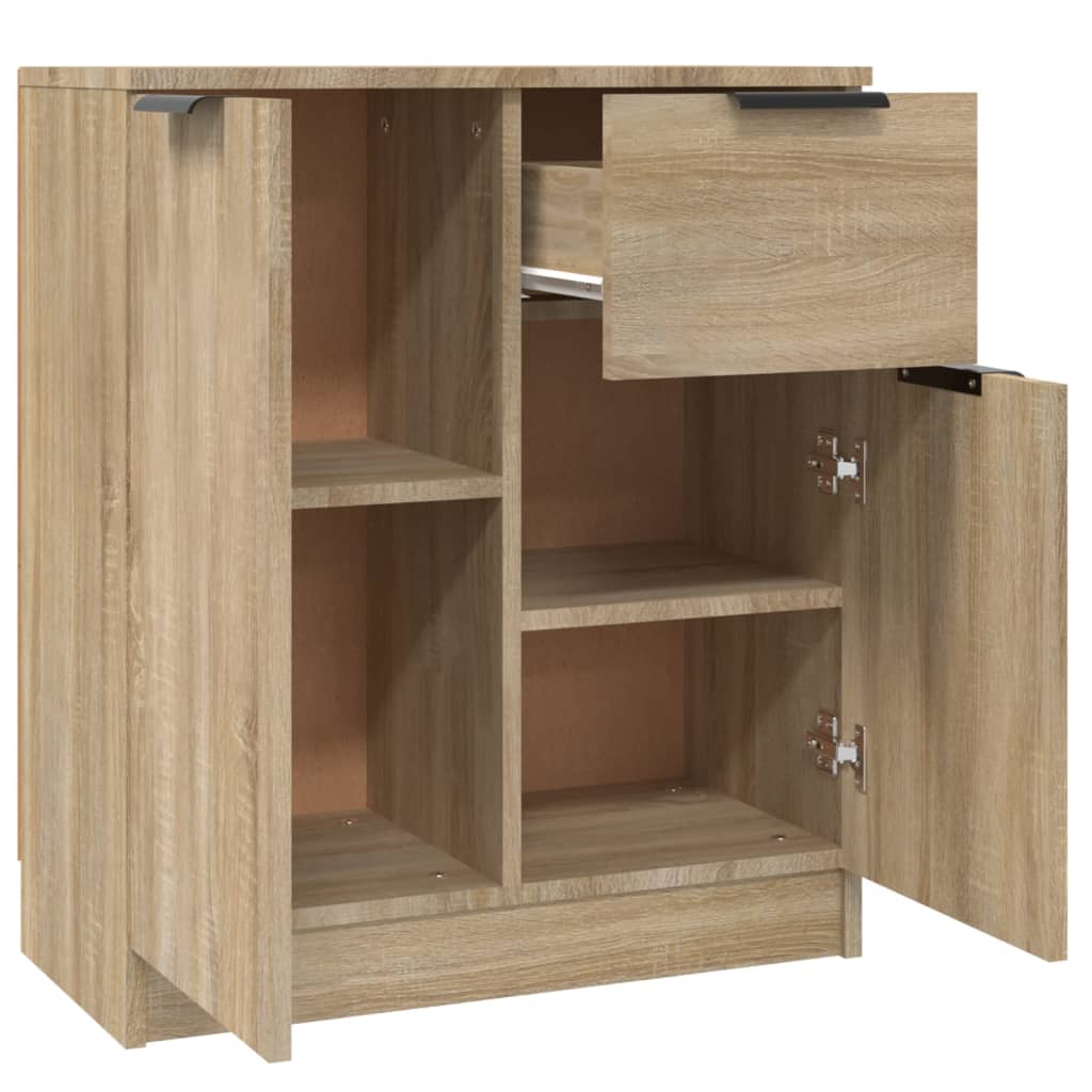 Aparadores 2 pcs 60x30x70 cm madeira processada carvalho sonoma