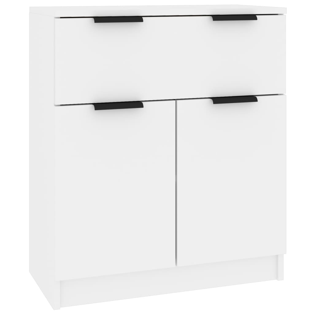 Aparadores 3 pcs madeira processada branco