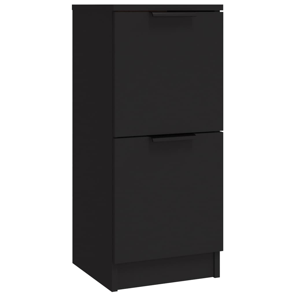 Aparadores 3 pcs derivados de madeira preto