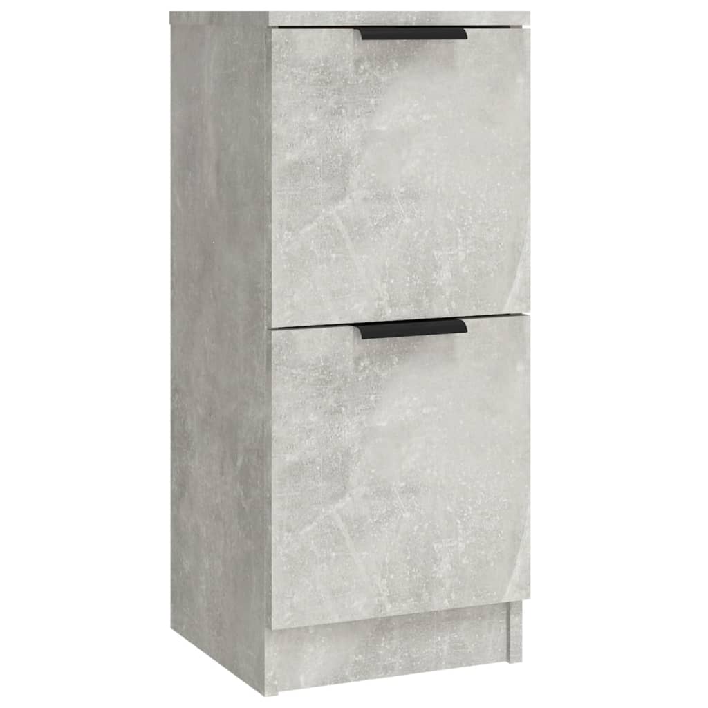 Aparadores 3 pcs derivados de madeira cinzento cimento