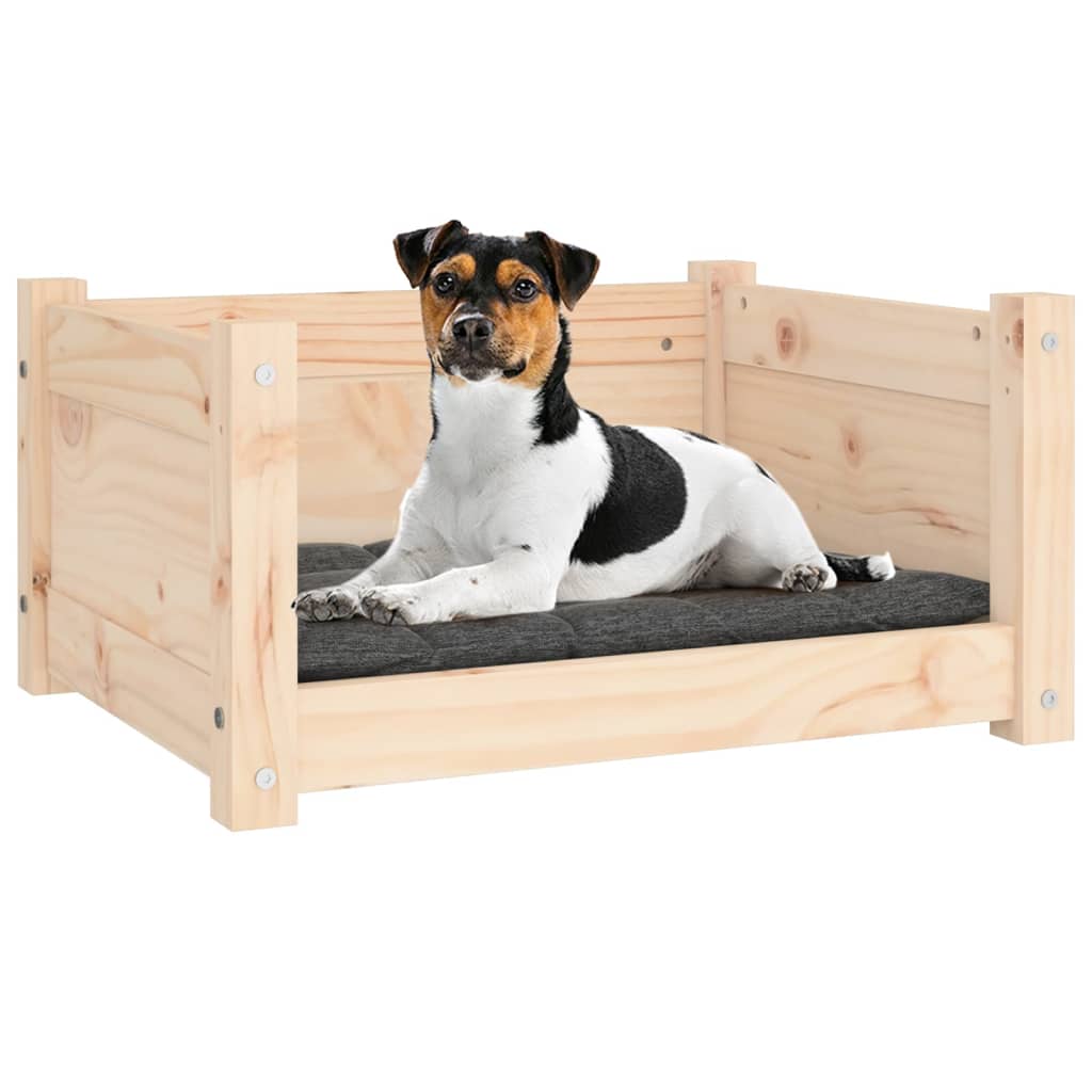 Cama para cães 55,5x45,5x28 cm Madeira de pinho maciça