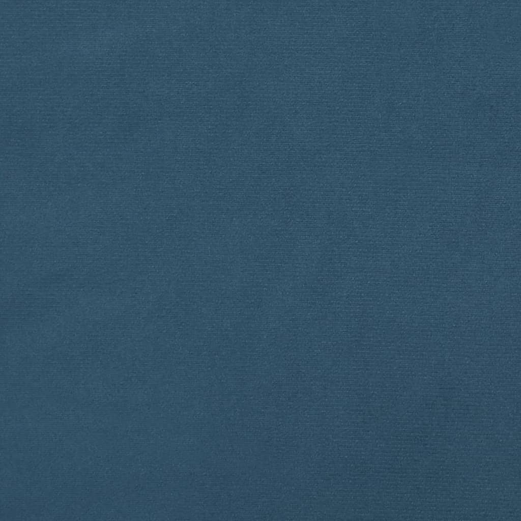 Banco 70x30x30 cm veludo azul-escuro